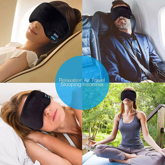 Masque de Sommeil Bluetooth avec Écouteurs Stéréo