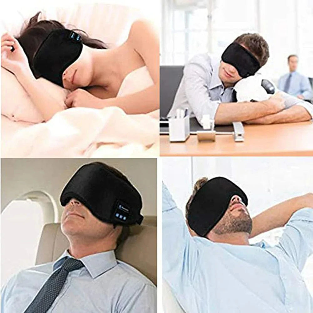 Masque de Sommeil Bluetooth avec Écouteurs Stéréo