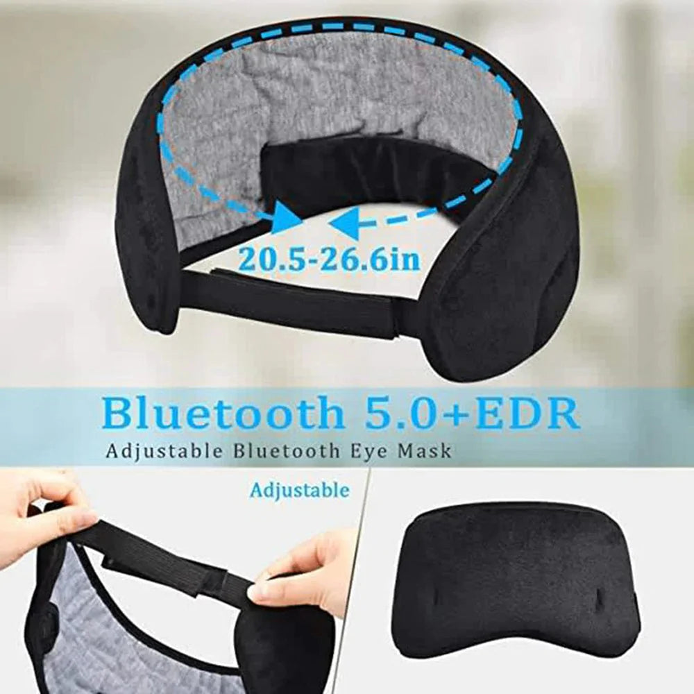 Masque de Sommeil Bluetooth avec Écouteurs Stéréo